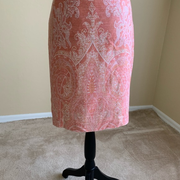 Coral Design A-line Skirt - Picture 2 of 2